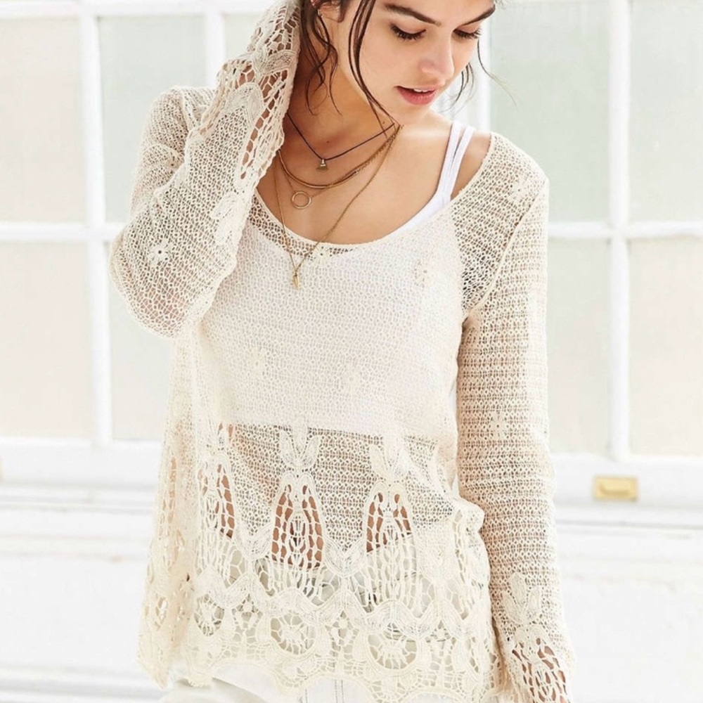 Crochet overlay top